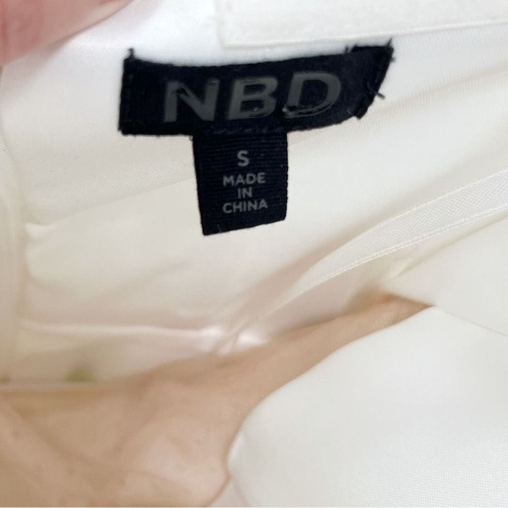 NBD Noelia Midi Dress White Revolve Strapless Formal Dress S - Picture 9 of 11